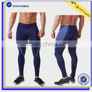 High Quality 86%Nylon 14%Spandex Gym Tights Compression Pants Men