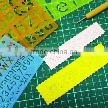 100mm Acrylic Letters Alphabet Stencil Ruler From Taiwan