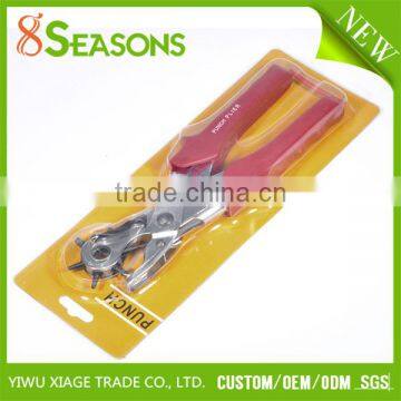 Jewelry Tools Hand Pliers Tool Red Adjustable Leather Belt Hole Punches photo-3