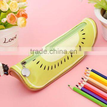 Creative Novel Zipper PU Fruit Melon Shaped Pencil Bag Case photo-3