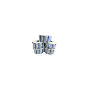 Customized Adhesive Paper QR Code Sticker , Zebra Barcode Labels With Logo