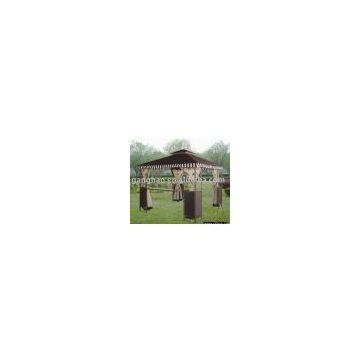 Gazebo with bar and screen net