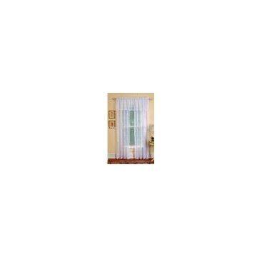 Cotton thread embroidery voile window curtain