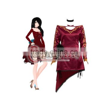 RWBY Cinder Fall Cosplay Costume Dress Custom Made For Halloween Carnival Party