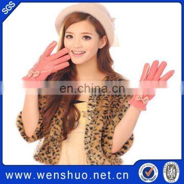 Winter Cute Warm Lady Feather Cycling Gloves