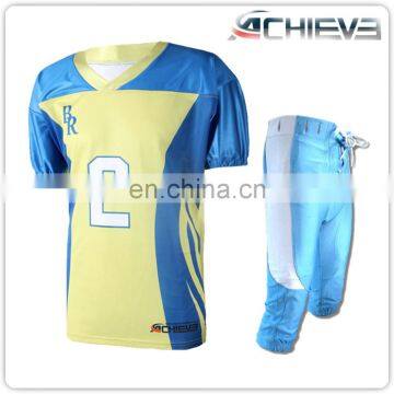 Athletic Sublimation Unisex American Football Jerseys Wholesale Customized Shorts Club Team Shirts photo-3