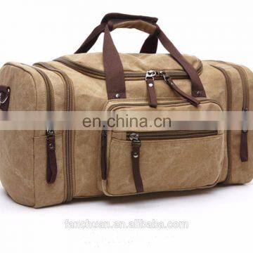 Large Tote Luggage Men's Weekender Duffle Bag Canvas Travel Bag