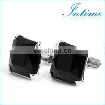 Jewerly Black Stone Elegant Cufflinks