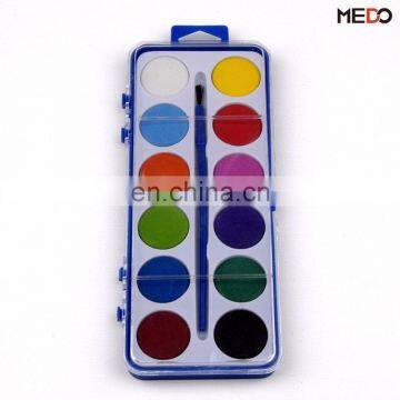 High quality 12 colors watercolor tablet