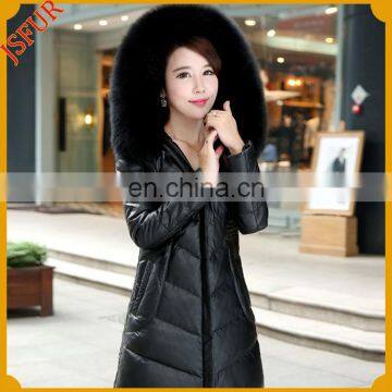 High Quality Premium Black Fox Fur Detachable Collar