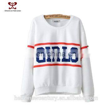 2016 New Style Women Clothes Fashion Causal Printed Letters Women Blouse Red Blue Stripes Loose Printing Blouse photo-3