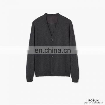 Black Knitwear as long sleeve autumn jumper Cardigan of men sweater 2017