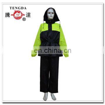 motorcycle polyester rain suits with shoe cover