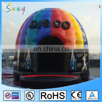 Dancing Disco Dome Bouncy Castle Inflatable Night Club With Disco Music And Lights