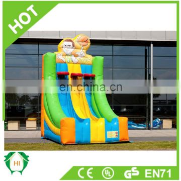 HI funny indoor or outdoor inflatable interactive game basketball hoop for adult and kids