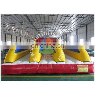 high quality three lanes bungee run/inflatable racing game