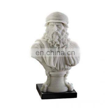 white mold resin celebrity statues desk decoration accessory