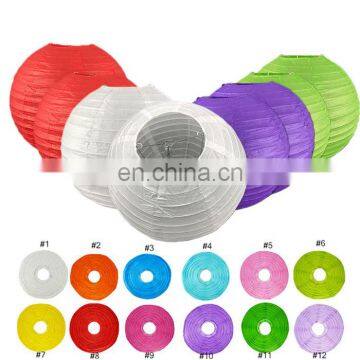 Round led paper lantern 8pcs 30cm different color per pack (support for custom pack) Chinese paper lantern with led light