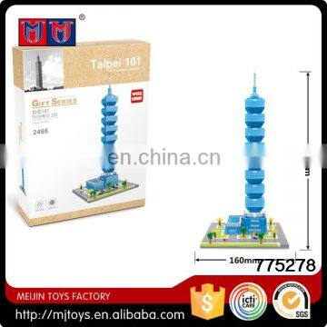 Hot Selling Gift Series 1244pcs Plastic Construction Toy Building Blocks Play Set for Kids