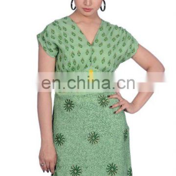 Chiffon Hand Embroidered Printed Dress