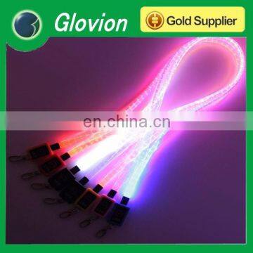 NEW arrival lanyards with logo promotional led lanyards lanyards glow in dark