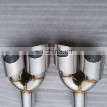 Universal Fits Car Stainless Steel Chrome Round Exhaust Tail Muffler Tip Pipe photo-3