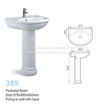 Modern sanitary wash basin pedestal prices