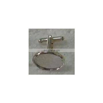 custom made silver blank cufflink base, 2016 hot selling custom make logo cufflinks, blank cuff link