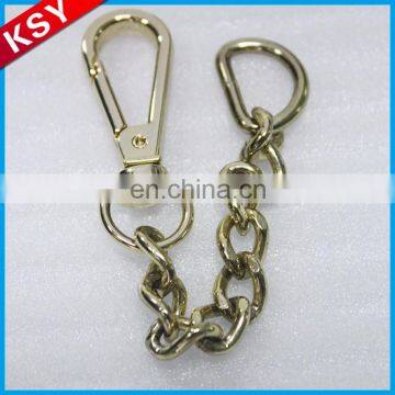 Oem Factory Directly Selling Shiny Bag Accessory Personalize Black Metal Swivel Snap Hook