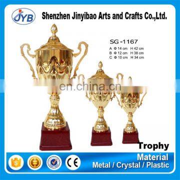 Fancy Quality Custom Logo Metal Golden Trophy Cup With Ears photo-3