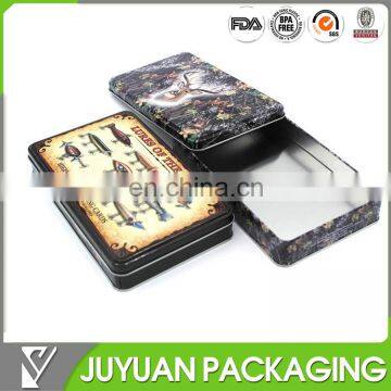 square custom container tin case aluminium tin box