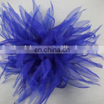 Fancy Flower Artificial Organza Brooch Flowers Handmade Brooch photo-2