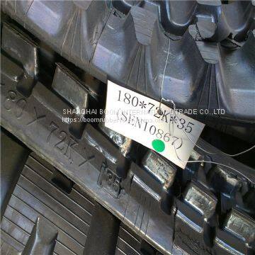 High Quality and Black Rubebr Track180*72K*35 that is 180mm Wide for Excavators