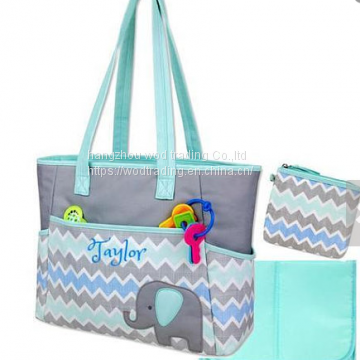 3 in 1 diaper with full printed waterproof baby bag