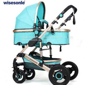 Factory Wholesale High-End New style and Luxury Aluminum Alloy Baby Stroller,Can Sit and Lie Baby Pram,