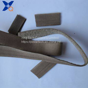 Pure Silver Plated Conductive Nylon Hook and Loop Tape Shielding Electromagnetic Wave Radiation 25mm Width-XTAA073 photo-2