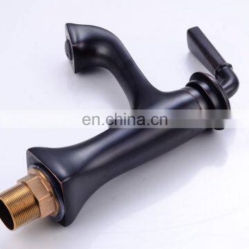 Hot Sale Tiny Retro Single Handle Brass Bathroom Basin Faucet photo-2