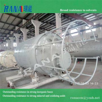 Hot Sell Broad lining New durable 0.5-150 cubic steel lining PTFE/ PFA/ ETFE anticorrosive equipment with long Service life 15-20 years Industrial Chemical Tank