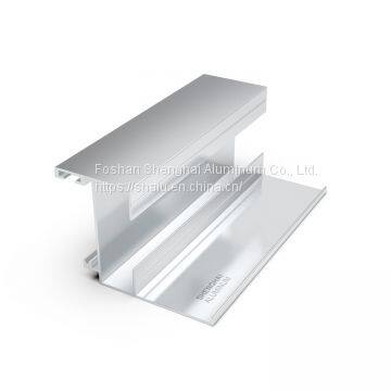 Aluminum profile for kitchen cabinet frame doors windows rail slot handle Full Aluminum Furniture Profile