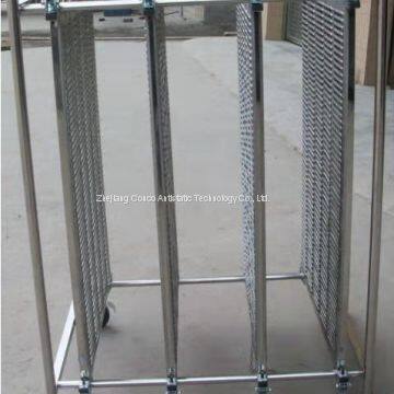 ESD stainless steel pcb trolley cart