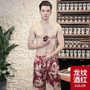 Silk Pajamas Men's Spring and Summer Suits Home Service Shorts photo-4