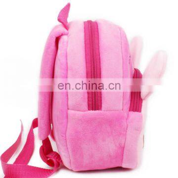 Baby Girl Pink Backpack Infant Cute Rabbit Mini Backpacks for 1-2T Plush Soft Gift photo-4