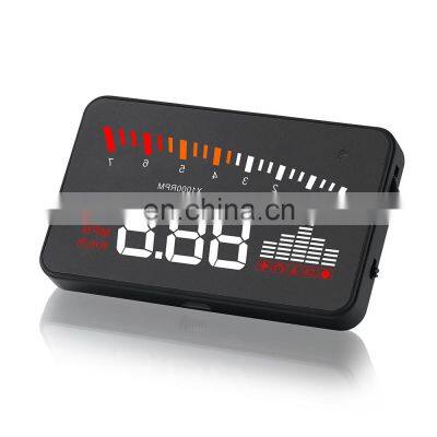 X5 3.5 Inch Car HUD OBD2 Head Up Display Overspeed Warning System Windshield Auto Electronic Alarm Projector photo-3