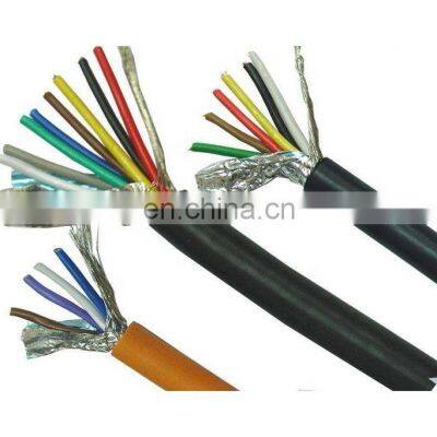 copper conductor 2 core 18 AWG shield cable with drain wire