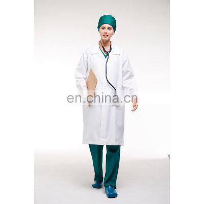 Wholesale Factory Price Woman Cotton White Lab Coat Doctor