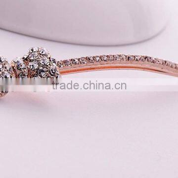 2015 new model FY-024 Fashion bow knot hair barrette clip wholesale full diamond