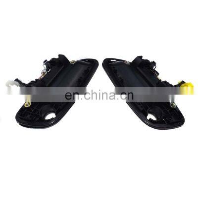 Free Shipping!Front Black Left & Right Outside Exterior Door Handle For 01-05 Hyundai Elantra