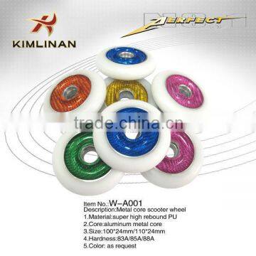 100mm Durable SHR Scooter Wheels,Pro Scooter Wheel, Alloy Core Stunt Scooter Wheels