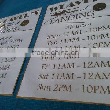 Window Lettering Sticker Kiss Cut Gold Sticker Decoration photo-3