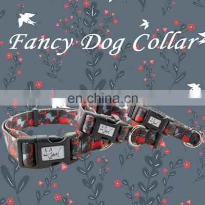 fancy pattern dog collar accept custom logo pet accessories manufacturer